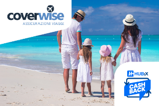 Coverwise nuovo partner cashback Hubix.it: assicurazione viaggio e rimborso sulla polizza